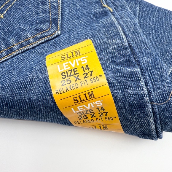 Levi’s 550 Denim Jeans Boys 14 Slim Relaxed Fit - Medium Wash - Straight Leg - Picture 3 of 8